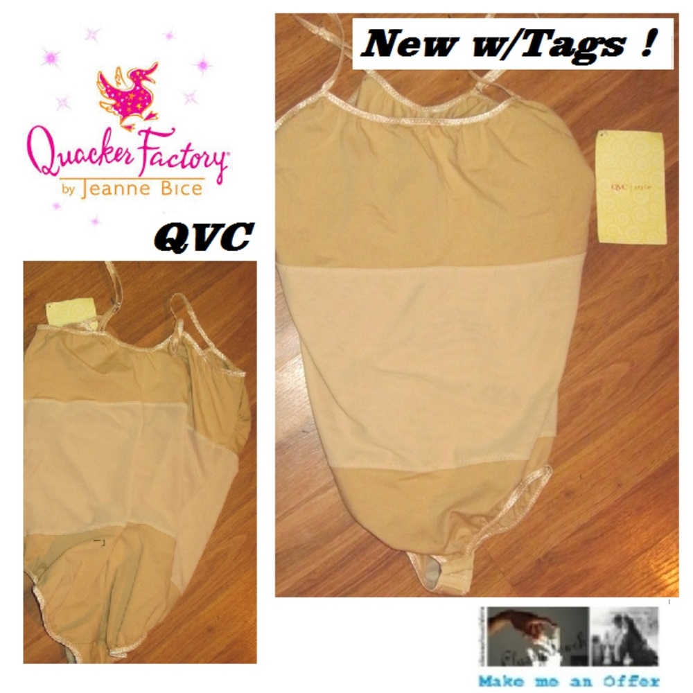 QVC NWT Nude Body Suit Siize 20W